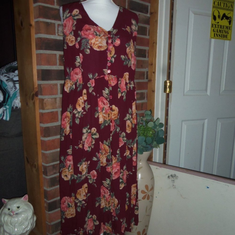 Vintage Partners Intimates Rayon Dress L